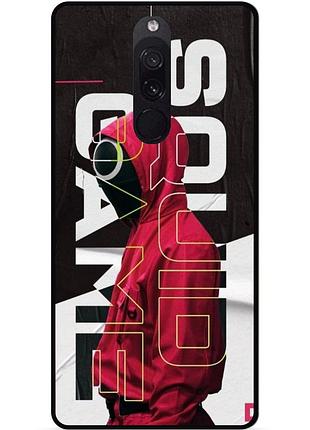 Силиконовый бампер чехол для xiaomi redmi 8 игра в кальмара
