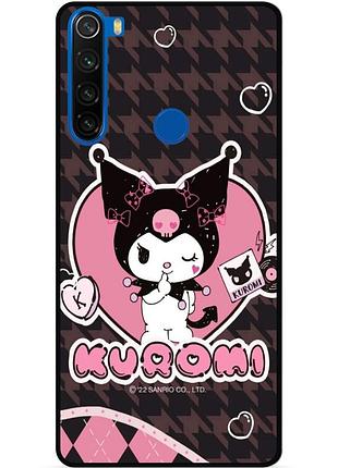 Силиконовый чехол бампер для xiaomi redmi note 8t с картинкой куроми kuromi