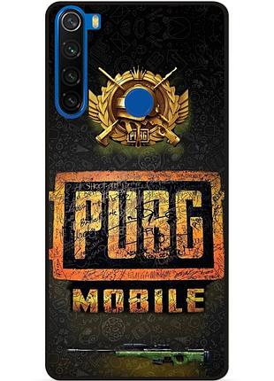 Силиконовый чехол бампер для xiaomi redmi note 8t с картинкой пабг puвg