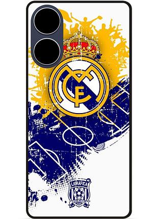 Чехол силиконовый бампер для oppo a18 с рисунком реал мадрид real madrid