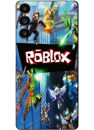 Силіконовий чохол бампер для samsung s21 з картинкою roblox роблокс