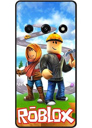 Силиконовый чехол для samsung j3 j320 с картинкой roblox роблокс