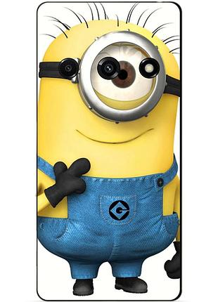 Силиконовый бампер чехол для samsung j7 j710 с рисунком миньон кевин minion