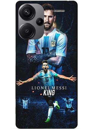 Силиконовый бампер чехол для xiaomi redmi note 13 pro plus 5g с рисунком messi аргентина месси