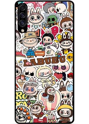 Силиконовый чехол бампер для samsung m20 с картинкой labubu лабубу