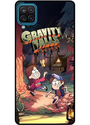 Силиконовый бампер чехол для samsung m12 с рисунком gravity falls гравити фолз