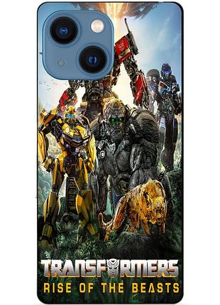 Чехол силиконовый бампер для iphone 15 звероботы трансформеры transformers