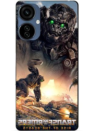 Силіконовий чохол бампер для oppo a3x з малюнком ейплінк зверобати трансформери transformers