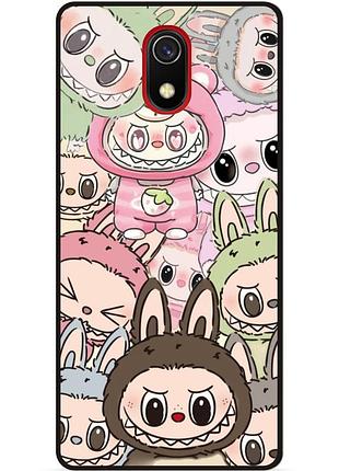 Силиконовый чехол бампер для samsung j6 plus с рисунком лабубу labubu