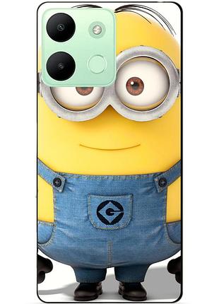 Силіконовий чохол бампер для infinix smart 7 hd з малюнком міньйон стюарт minion