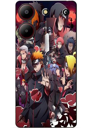 Силіконовий чохол бампер для zte blade a54 з малюнком наруто naruto аніме