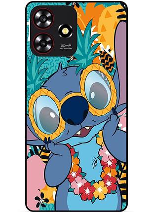 Силіконовий бампер чохол для zte blade a73 з малюнком стіч stitch