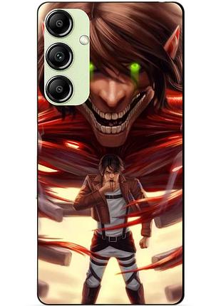 Силіконовий чохол бампер для samsung s22 з малюнком attack on titan атака титанів