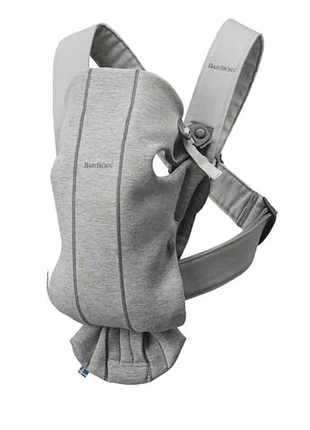 Рюкзак-кенгуру для немовлят babybjorn mini 3d jersey light grey