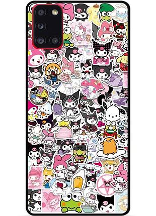 Чехол силиконовый бампер для samsung a21s с рисунком kuromi куроми