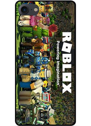Силиконовый чехол бампер для huawei honor 7a с картинкой роблокс roblox