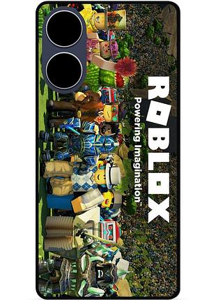 Силіконовий чохол бампер для oppo a17 з картинкою роблокс roblox