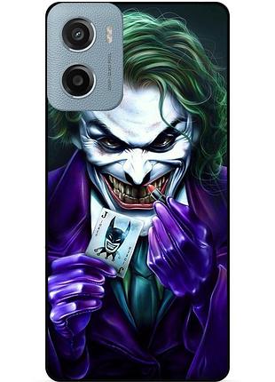 Чехол силиконовый бампер для motorola moto g05 с рисунком joker джокер