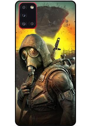 Силіконовий бампер чохол для samsung m21 з малюнком stalker сталкер