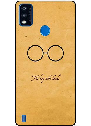 Чохол силіконовий бампер для zte blade a51 з малюнком гаррі поттер harry potter окуляри
