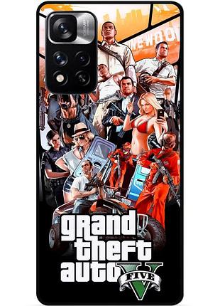 Силіконовий бампер чохол для xiaomi redmi note 11 pro plus 5g з малюнком gta гта