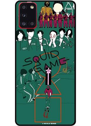 Силиконовый чехол для samsung m30s с рисунком игра в кальмара
