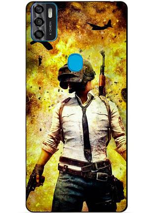 Силіконовий чохол бампер для zte blade a7s з малюнком пабг pubg