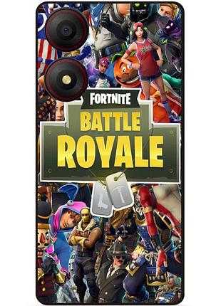 Чехол силиконовый бампер для zte blade a34 игра fortnite фортнайт