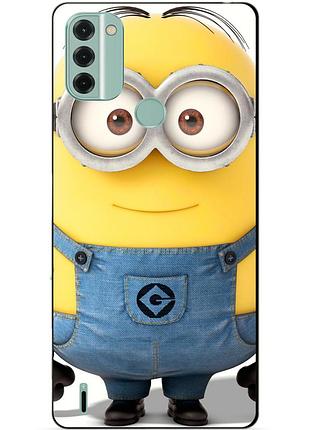 Силиконовый бампер чехол для nokia c31 с рисунком миньон стюарт minion