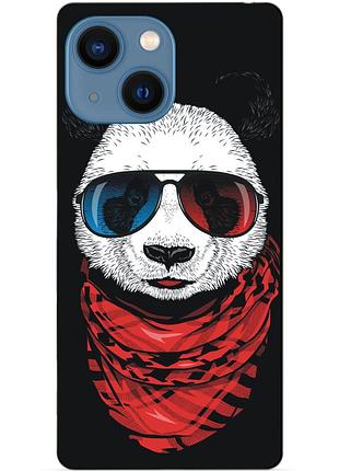 Чехол силиконовый бампер для iphone 15 с рисунком панда