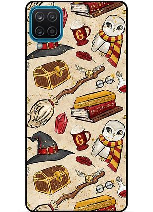 Силиконовый бампер чехол для samsung m12 с картинкой gryffindor гриффиндор гарри поттер harry potter