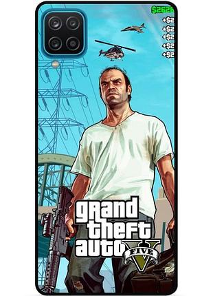 Силіконовий бампер чохол для samsung m12 з малюнком gta гта