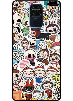 Силиконовый чехол бампер для xiaomi redmi note 9 лабубу labubu
