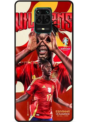 Силіконовий чохол бампер для xiaomi redmi note 9s з малюнком nico williams нико уильямс