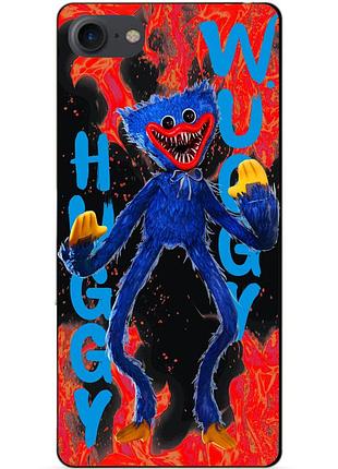 Силиконовый бампер чехол для iphone 7 с рисунком huggy wuggy хагги вагги