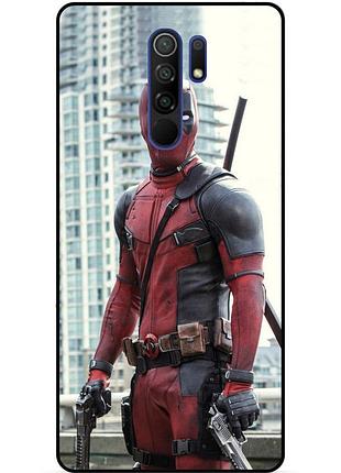 Силиконовый чехол бампер для xiaomi redmi note 8 pro с рисунком deadpool дэдпул