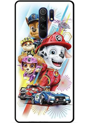 Силиконовый чехол бампер для xiaomi redmi 9 щенячий патруль