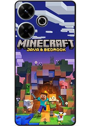Силіконовий чохол бампер для infinix hot 30 (x6831) з картинкою майнкрафт minecraft