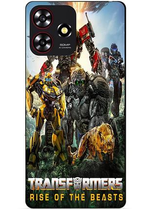 Чехол силиконовый бампер для zte blade a73 звероботы трансформеры transformers