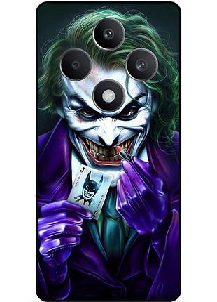 Чехол силиконовый бампер для oppo reno 12f с рисунком joker джокер