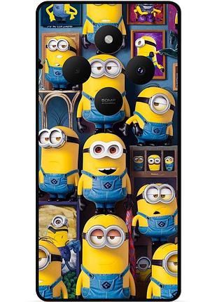 Силіконовий чохол бампер для oppo reno 12f з малюнком міньйони minion