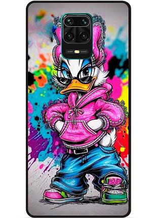 Чехол силиконовый бампер для xiaomi redmi note 9s с рисунком daisy duck disney дейзи дак