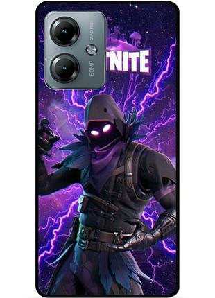 Силіконовий чохол бампер для motorola moto g14 з картинкою fortnite фортнайт