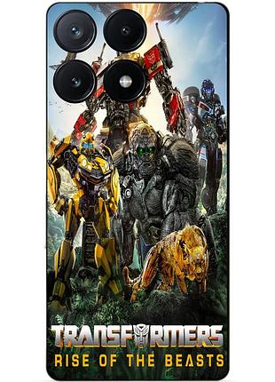 Чехол силиконовый бампер для motorola moto g75 звероботы трансформеры transformers