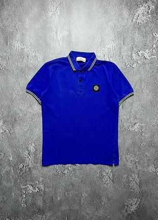 Vintage винтажная футболка поло stone island стон айленд patch program патч программ casual кэжуал size s размер с