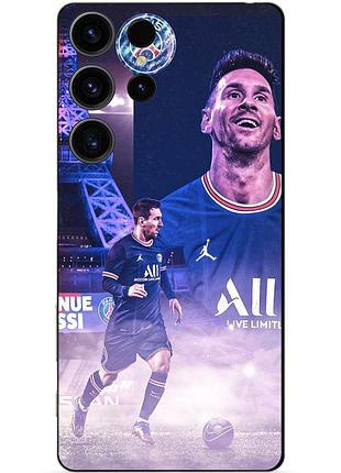 Силіконовий чохол бампер для samsung s23 ultra з малюнком messi psg мессі