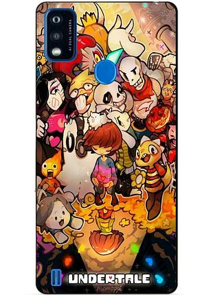 Силіконовий чохол бампер для zte blade a51 з малюнком андертейл undertale
