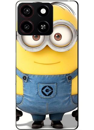 Чехол силиконовый бампер для zte blade a35 с рисунком миньон стюарт minion