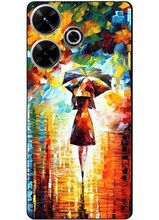 Чехол силиконовый бампер для infinix hot 30 (x6831) с рисунком прогулка