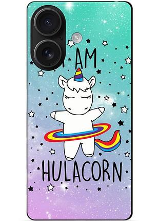 Силіконовий чохол бампер для iphone 16 plus з малюнком єдиноріг поні